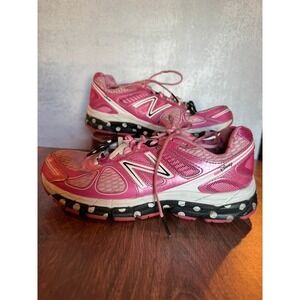 Run Disney New Balance Minnie Mouse Running Shoes Pink Polka Dot Rare Womens 8.5